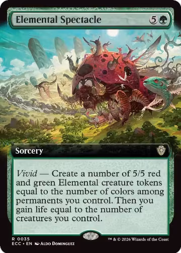 Elemental Spectacle (Extended Art) (35), Commander: Lorwyn Eclipsed — Magic card price
