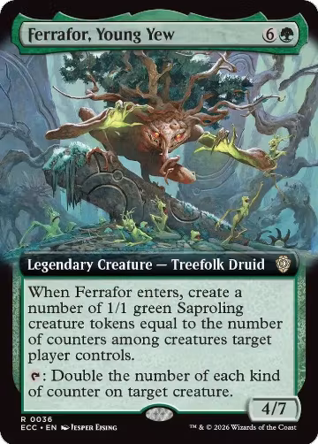 Ferrafor, Young Yew (Extended Art) (36), Commander: Lorwyn Eclipsed — Magic card price