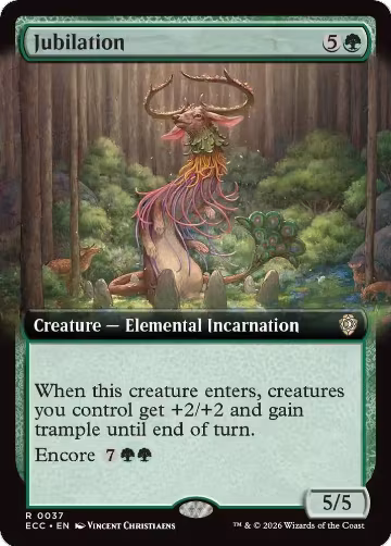 Jubilation (Extended Art) (37), Commander: Lorwyn Eclipsed — Magic card price
