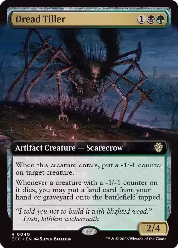 Dread Tiller (Extended Art) (40), Commander: Lorwyn Eclipsed — Magic card price