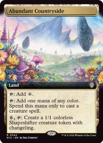 Abundant Countryside (Extended Art) (42), Commander: Lorwyn Eclipsed — Magic card price