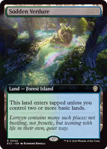 Sodden Verdure (Extended Art) (44), Commander: Lorwyn Eclipsed — Magic card price