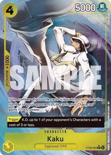 Kaku (Full Art) (ST29-003), ST-29: Starter Deck 29 Egghead — One Piece card price