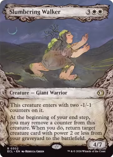 Slumbering Walker (Showcase) (302), Lorwyn Eclipsed — Magic card price