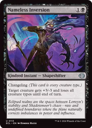 Nameless Inversion (113), Lorwyn Eclipsed — Magic card price