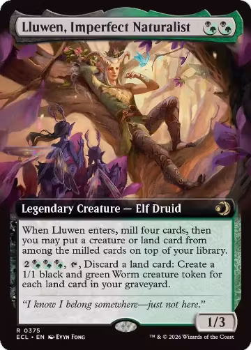 Lluwen, Imperfect Naturalist (Extended Art) (375), Lorwyn Eclipsed — Magic card price