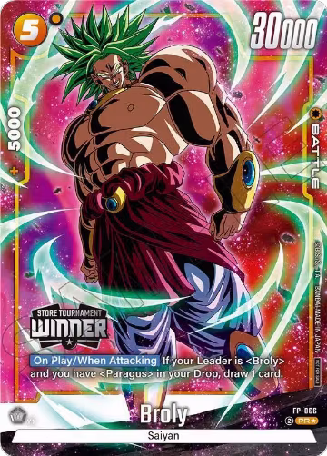 Broly (Tournament Pack -Winner- 09) (FP-066), Tournament and Championship Promos — DB Fusion card price