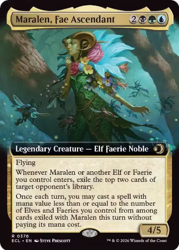 Maralen, Fae Ascendant (Extended Art) (376), Lorwyn Eclipsed — Magic card price