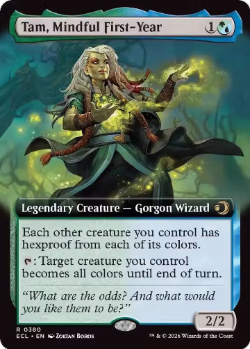 Tam, Mindful First-Year (Extended Art) (380), Lorwyn Eclipsed — Magic card price