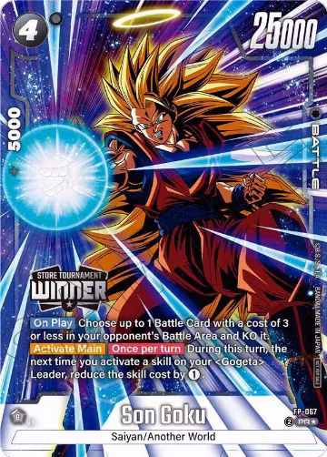 Son Goku (Tournament Pack -Winner- 09) (FP-067), Tournament and Championship Promos — DB Fusion card price