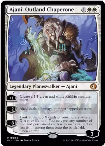 Ajani, Outland Chaperone (4), Lorwyn Eclipsed — Magic card price