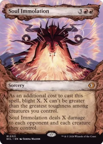 Soul Immolation (Showcase) (321), Lorwyn Eclipsed — Magic card price