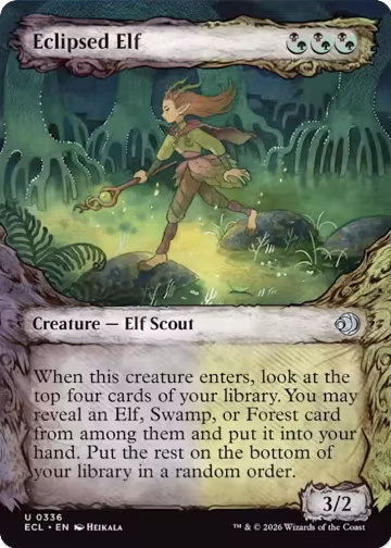 Eclipsed Elf (Showcase) (336), Lorwyn Eclipsed — Magic card price