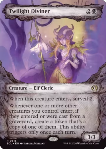 Twilight Diviner (Showcase) (315), Lorwyn Eclipsed — Magic card price