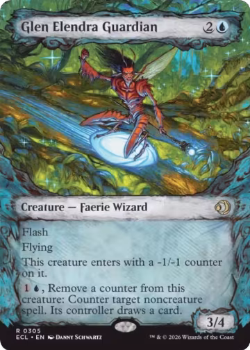 Glen Elendra Guardian (0305) (Showcase) (305), Lorwyn Eclipsed — Magic card price