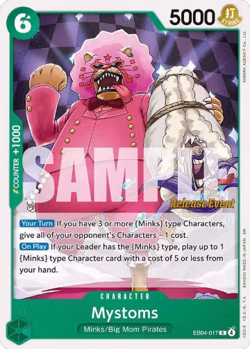 Mystoms (EB04-017), The Azure Sea's Seven Release Event Cards — One Piece card price