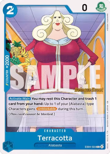 Terracotta (EB04-024), The Azure Sea's Seven Release Event Cards — One Piece card price