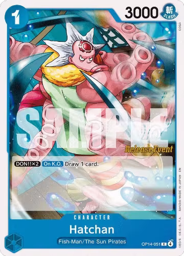 Hatchan (OP14-051), The Azure Sea's Seven Release Event Cards — One Piece card price