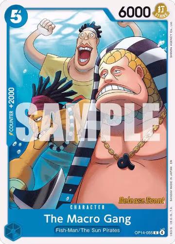 The Macro Gang (OP14-055), The Azure Sea's Seven Release Event Cards — One Piece card price