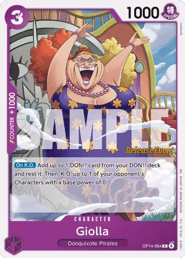 Giolla (OP14-064), The Azure Sea's Seven Release Event Cards — One Piece card price
