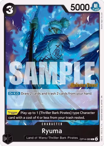 Ryuma (OP14-089), The Azure Sea's Seven Release Event Cards — One Piece card price