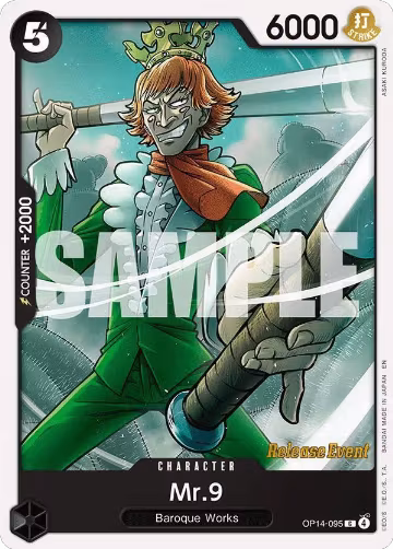 Mr.9 (OP14-095), The Azure Sea's Seven Release Event Cards — One Piece card price