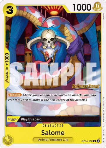 Salome (OP14-106), The Azure Sea's Seven Release Event Cards — One Piece card price