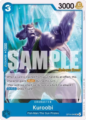 Kuroobi (OP14-045), The Azure Sea's Seven Release Event Cards — One Piece card price