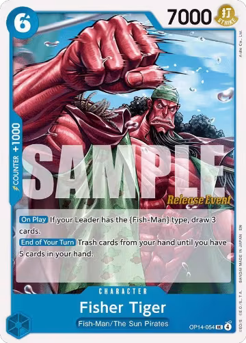 Fisher Tiger (OP14-054), The Azure Sea's Seven Release Event Cards — One Piece card price