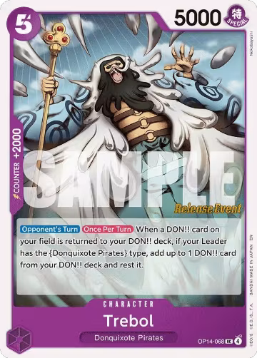 Trebol (OP14-068), The Azure Sea's Seven Release Event Cards — One Piece card price
