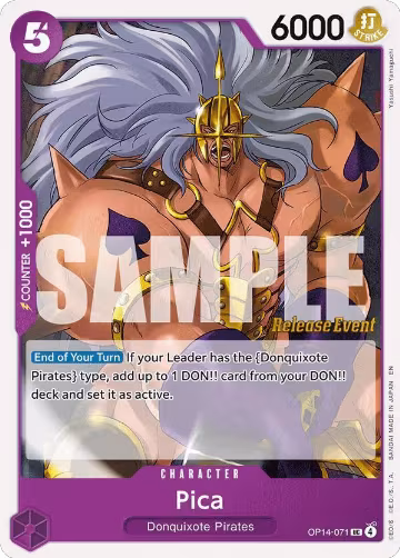 Pica (OP14-071), The Azure Sea's Seven Release Event Cards — One Piece card price
