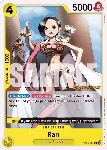Ran (OP14-114), The Azure Sea's Seven Release Event Cards — One Piece card price