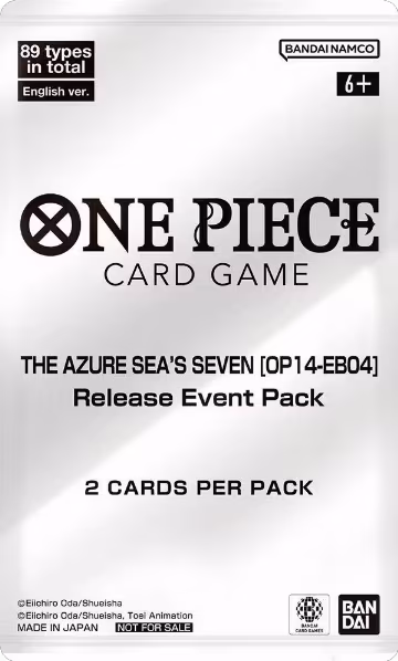 The Azure Sea's Seven - Release Event Pack, The Azure Sea's Seven Release Event Cards — One Piece sealed product price