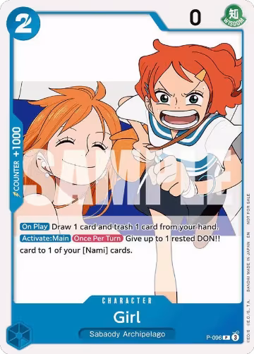 Girl (OP14 Release Event) (P-096), One Piece Promotion Cards — One Piece card price