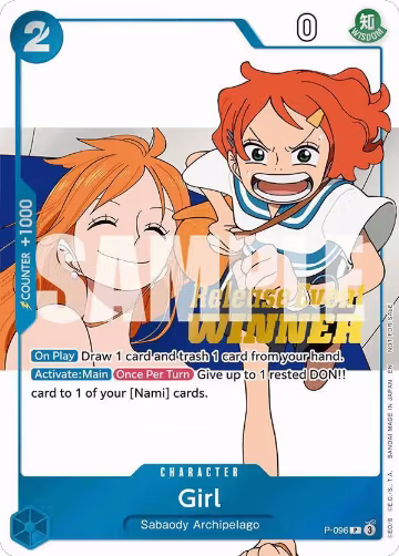 Girl (OP14 Release Event Winner) (P-096), One Piece Promotion Cards — One Piece card price