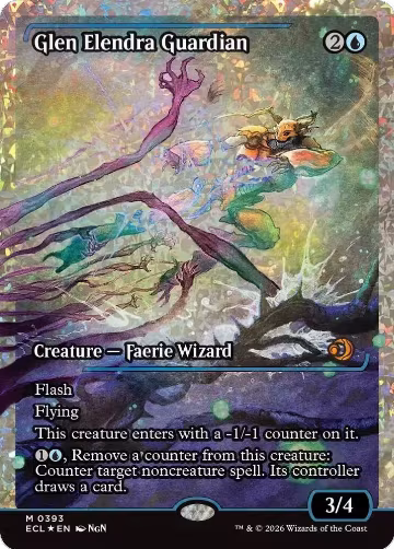 Glen Elendra Guardian (0393) (Showcase) (Fracture Foil) (393), Lorwyn Eclipsed — Magic card price