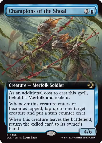Champions of the Shoal (Extended Art) (356), Lorwyn Eclipsed — Magic card price