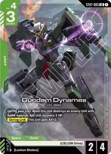 Gundam Dynames (LR) (ST07-005), Starter Deck 07: Celestial Drive — Gundam card price