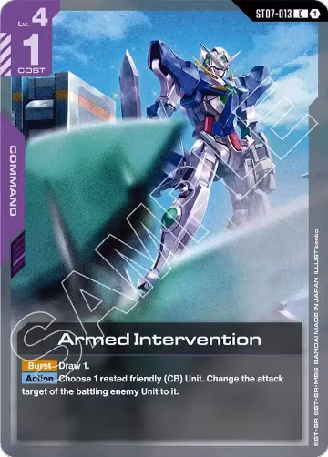 Armed Intervention (ST07-013), Starter Deck 07: Celestial Drive — Gundam card price