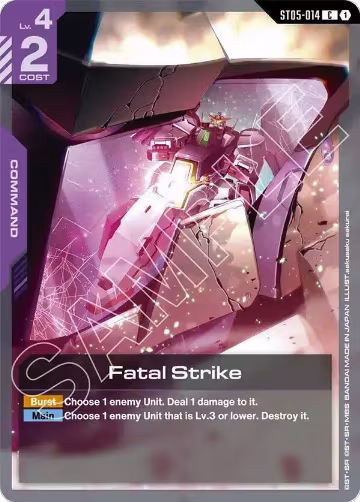 Fatal Strike (ST05-014), Starter Deck 07: Celestial Drive — Gundam card price