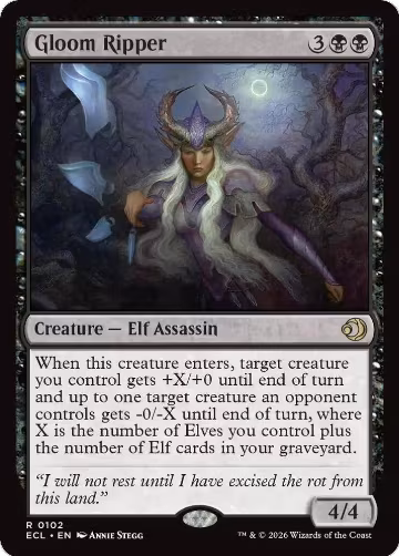 Gloom Ripper (102), Lorwyn Eclipsed — Magic card price