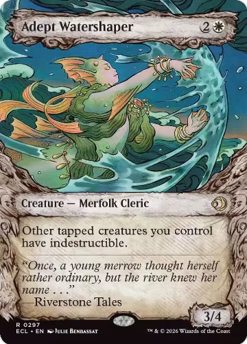 Adept Watershaper (Showcase) (297), Lorwyn Eclipsed — Magic card price