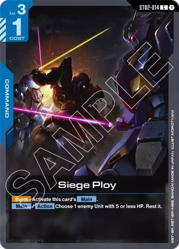 Siege Ploy (ST02-014), Starter Deck 08: Flash of Radiance — Gundam card price