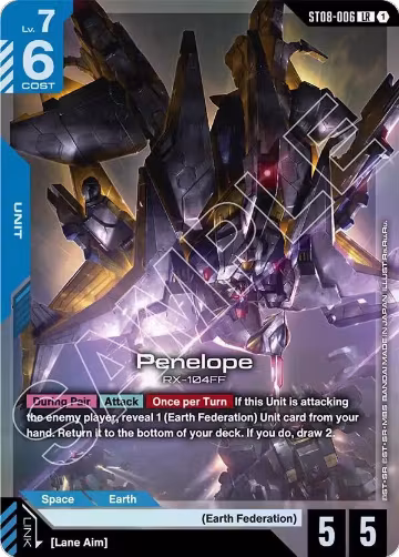 Penelope (LR) (ST08-006), Starter Deck 08: Flash of Radiance — Gundam card price