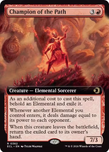 Champion of the Path (Extended Art) (362), Lorwyn Eclipsed — Magic card price