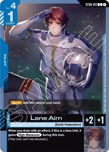 Lane Aim (ST08-011), Starter Deck 08: Flash of Radiance — Gundam card price