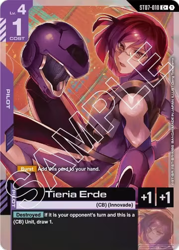 Tieria Erde (C+) (ST07-010), Starter Deck 07: Celestial Drive — Gundam card price