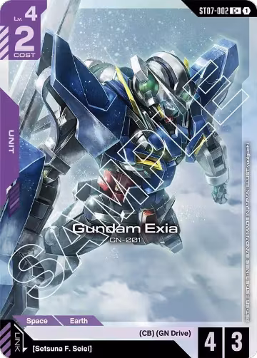 Gundam Exia (ST07-002) (C+) (ST07-002), Starter Deck 07: Celestial Drive — Gundam card price