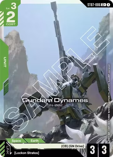 Gundam Dynames (ST07-006) (C+) (ST07-006), Starter Deck 07: Celestial Drive — Gundam card price