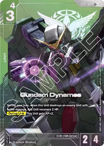 Gundam Dynames (LR+) (ST07-005), Starter Deck 07: Celestial Drive — Gundam card price